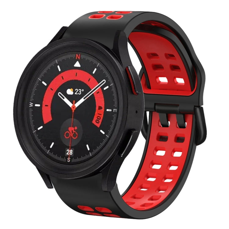 20mm Breathable Two-Color Silicone Watch Band, For Samsung Galaxy Watch 5  44mm