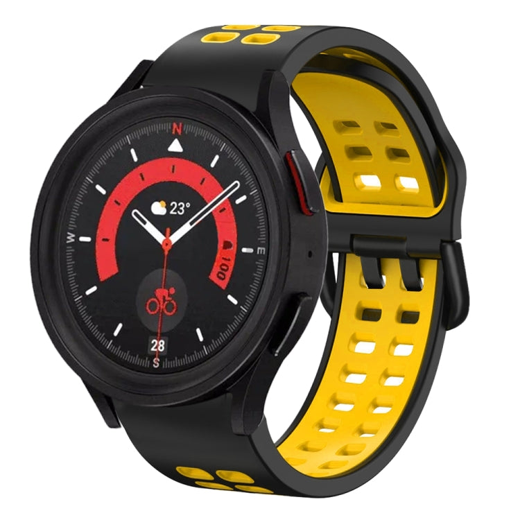 20mm Breathable Two-Color Silicone Watch Band, For Samsung Galaxy Watch 5  44mm