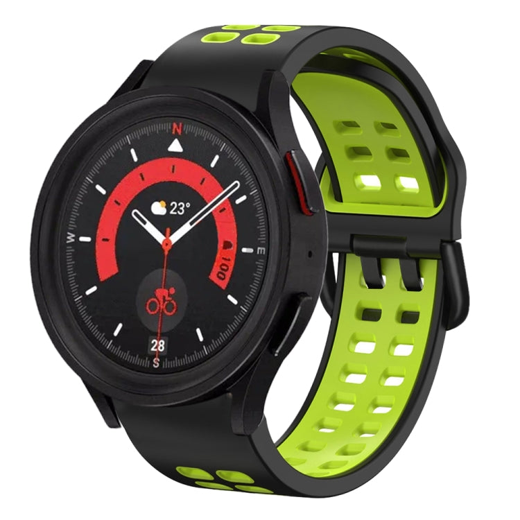 20mm Breathable Two-Color Silicone Watch Band, For Samsung Galaxy Watch 5  44mm