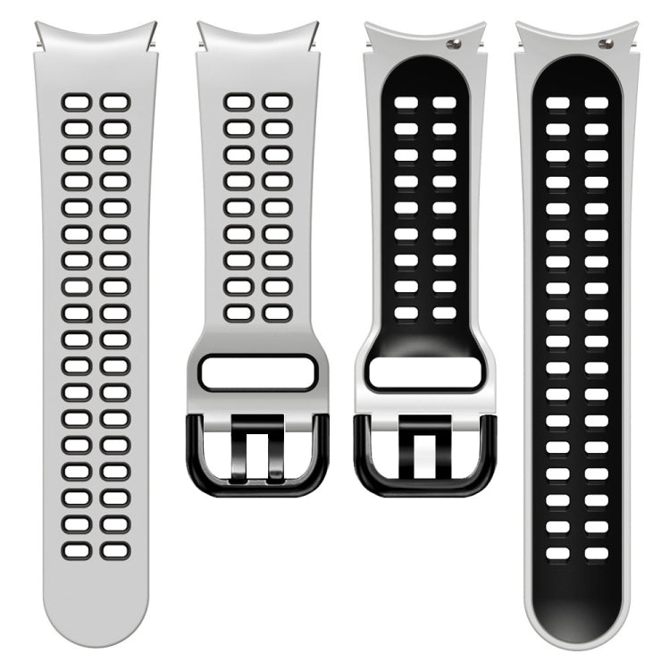 20mm Breathable Two-Color Silicone Watch Band, For Samsung Galaxy Watch 5  44mm