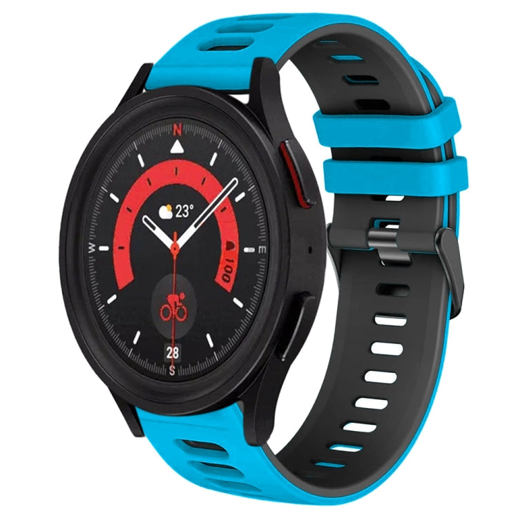 20mm Two-Color Silicone Watch Band, For Samsung Galaxy Watch 5  40mm