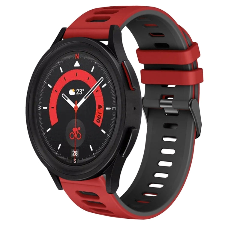 20mm Two-Color Silicone Watch Band, For Samsung Galaxy Watch 5  40mm