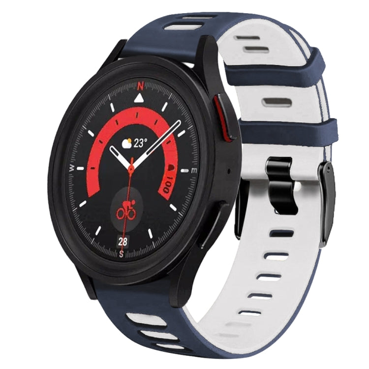 20mm Two-Color Silicone Watch Band, For Samsung Galaxy Watch 5  40mm