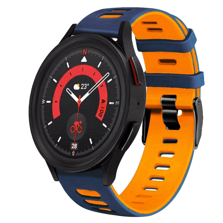 20mm Two-Color Silicone Watch Band, For Samsung Galaxy Watch 5  40mm
