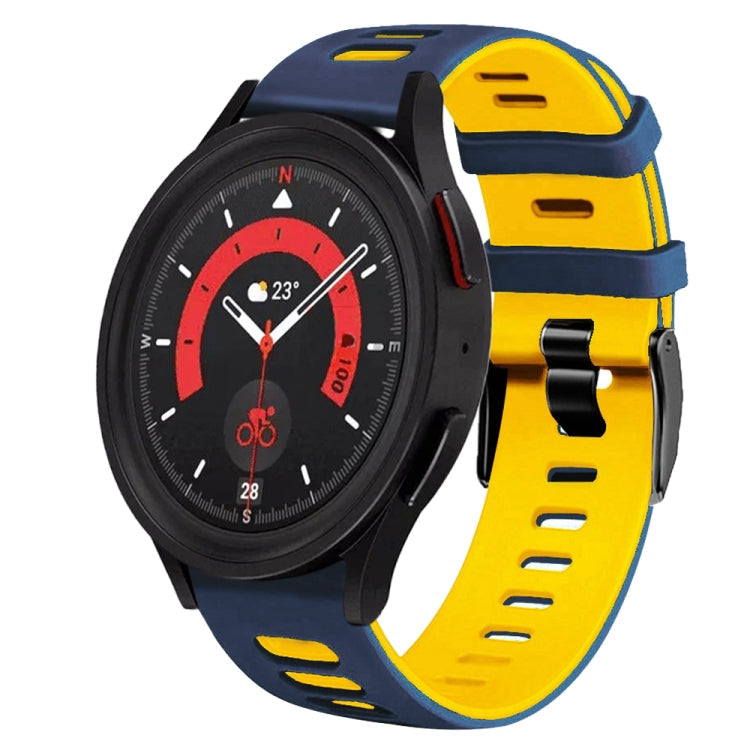 20mm Two-Color Silicone Watch Band, For Samsung Galaxy Watch 5  40mm