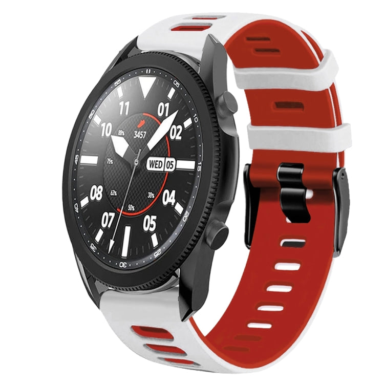 20mm Two-Color Silicone Watch Band, For Samsung Galaxy Watch 5 Pro  45mm