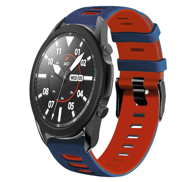 20mm Two-Color Silicone Watch Band, For Samsung Galaxy Watch 5 Pro  45mm