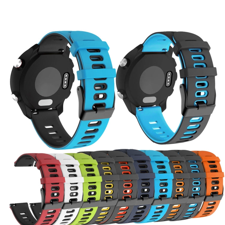20mm Two-Color Silicone Watch Band, For Samsung Galaxy Watch 5 Pro  45mm