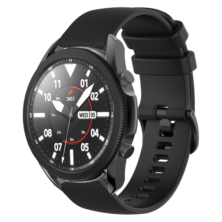 20mm Plaid Solid Color Silicone Watch Band, For Samsung Galaxy Watch5 Pro 45mm, For Samsung Galaxy Watch4 40mm