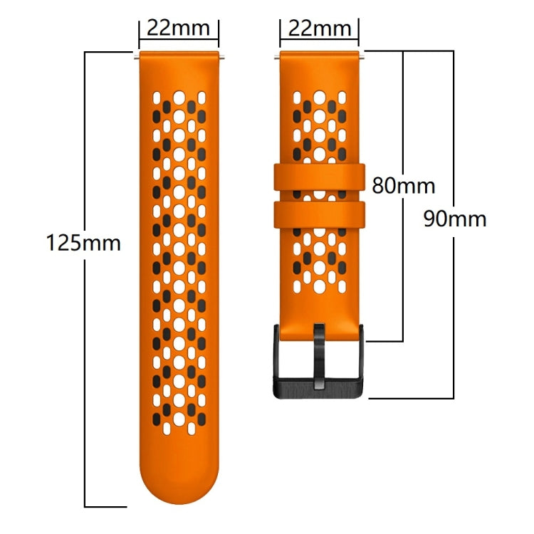 22mm Two-Color Breathable Silicone Watch Band, For Amazfit GTR 3, For Amazfit GTR 3 Pro