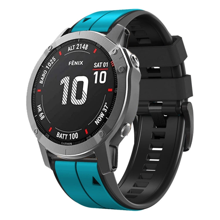 26mm Silicone Sports Two-Color Watch Band, For Garmin Fenix 3, For Garmin Fenix 3 HR