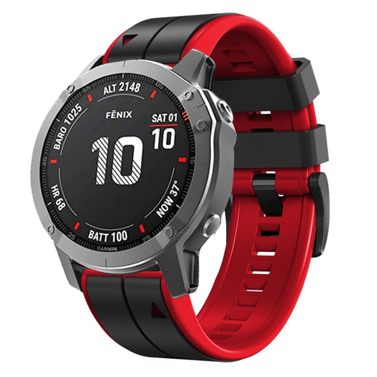 26mm Silicone Sports Two-Color Watch Band, For Garmin Fenix 3, For Garmin Fenix 3 HR