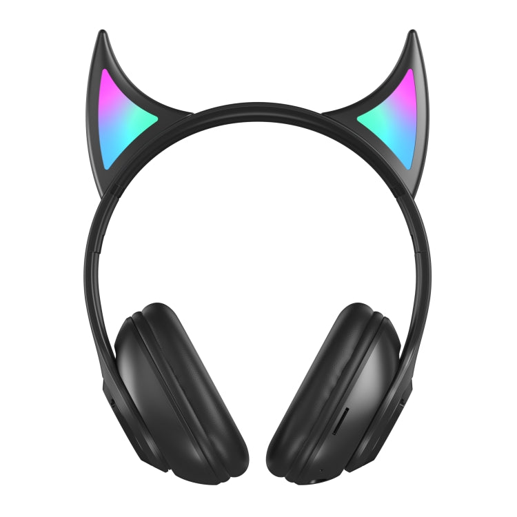 STN25 Devil Ear Headphones For Children with Mic Wireless Headphones Glowing Light Music Christmas Gifts with box