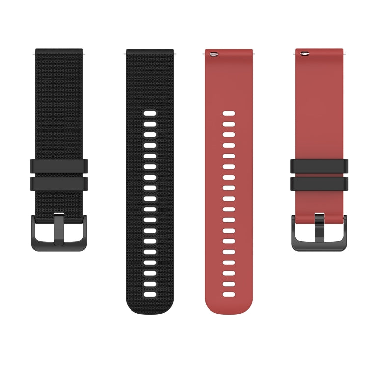 20mm Checkered Two-Color Silicone Watch Band, For Garmin Forerunner 55, For Garmin Venu