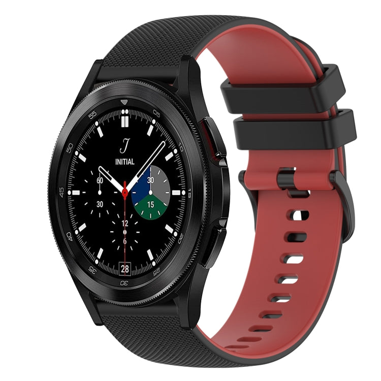 20mm Checkered Two-Color Silicone Watch Band, For Samsung  Galaxy Watch4 Classic 46mm, For Samsung Galaxy Watch3 41mm