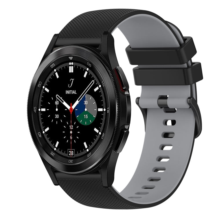 20mm Checkered Two-Color Silicone Watch Band, For Samsung  Galaxy Watch4 Classic 46mm, For Samsung Galaxy Watch3 41mm