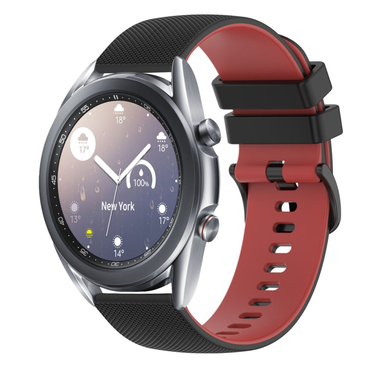 20mm Checkered Two-Color Silicone Watch Band, For Samsung  Galaxy Watch4 Classic 46mm, For Samsung Galaxy Watch3 41mm