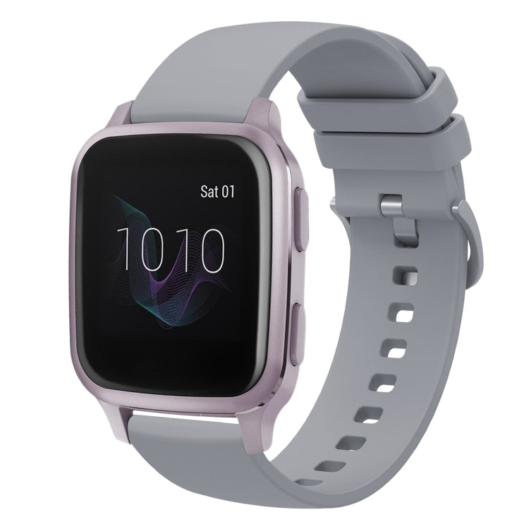 20mm Solid Color Soft Silicone Watch Band, For Garmin Venu SQ, For Garmin Vivomove 3