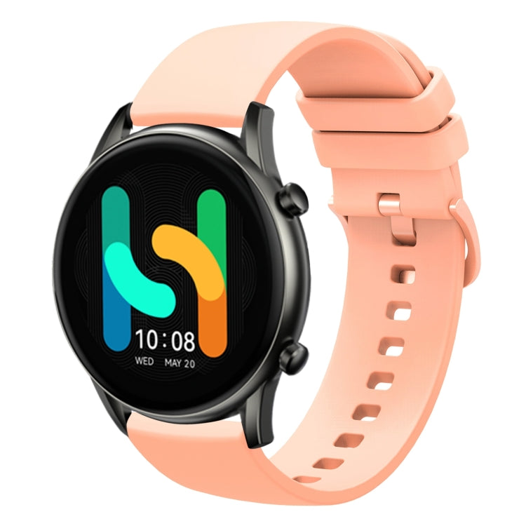 22mm Solid Color Soft Silicone Watch Band, For  Xiaomi Haylou RT2 LS10, For Xiaomi Haylou RS4 LS12