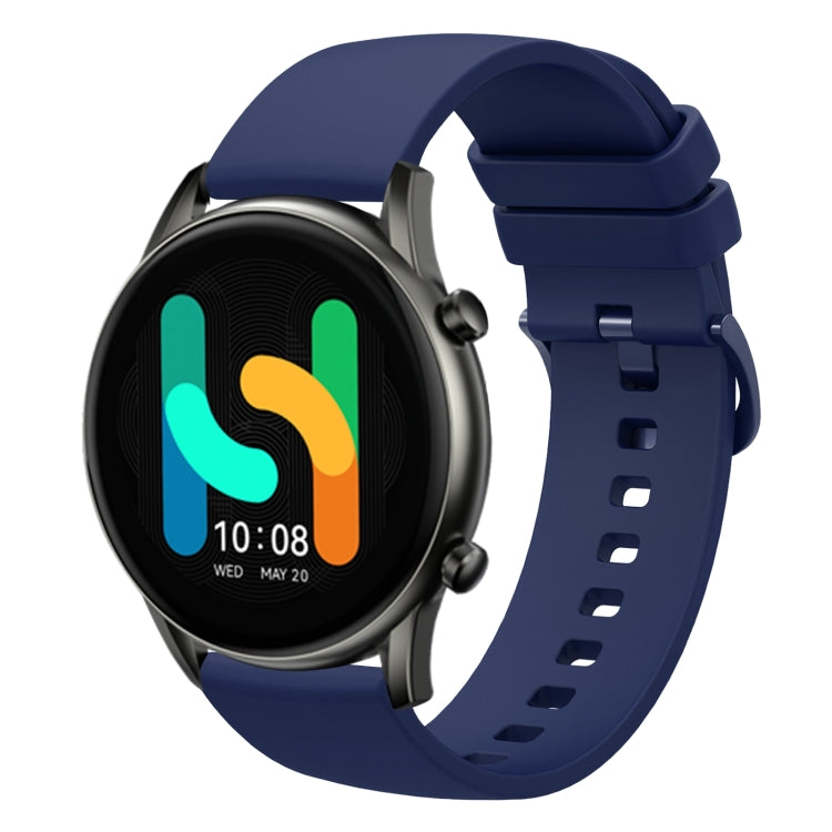 22mm Solid Color Soft Silicone Watch Band, For  Xiaomi Haylou RT2 LS10, For Xiaomi Haylou RS4 LS12
