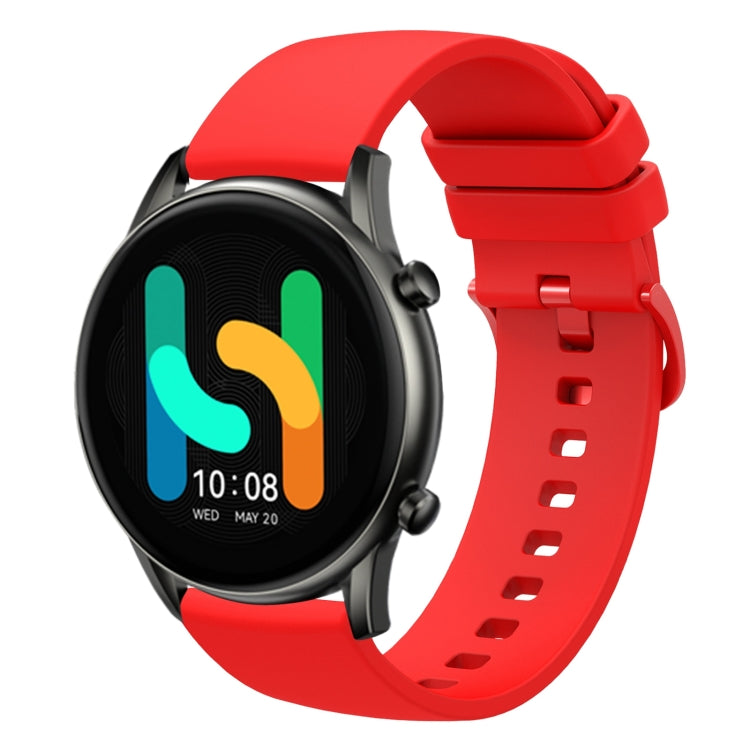 22mm Solid Color Soft Silicone Watch Band, For  Xiaomi Haylou RT2 LS10, For Xiaomi Haylou RS4 LS12