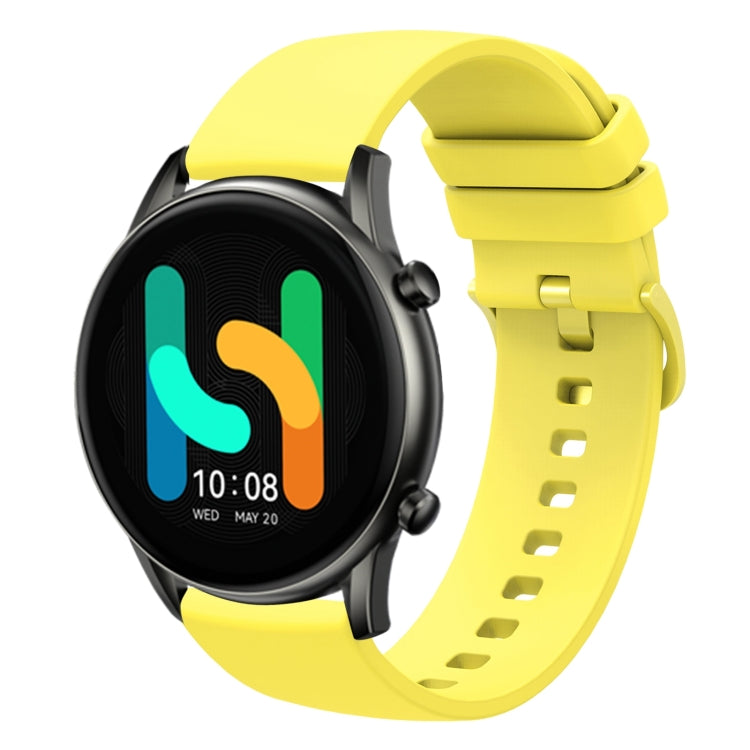 22mm Solid Color Soft Silicone Watch Band, For  Xiaomi Haylou RT2 LS10, For Xiaomi Haylou RS4 LS12