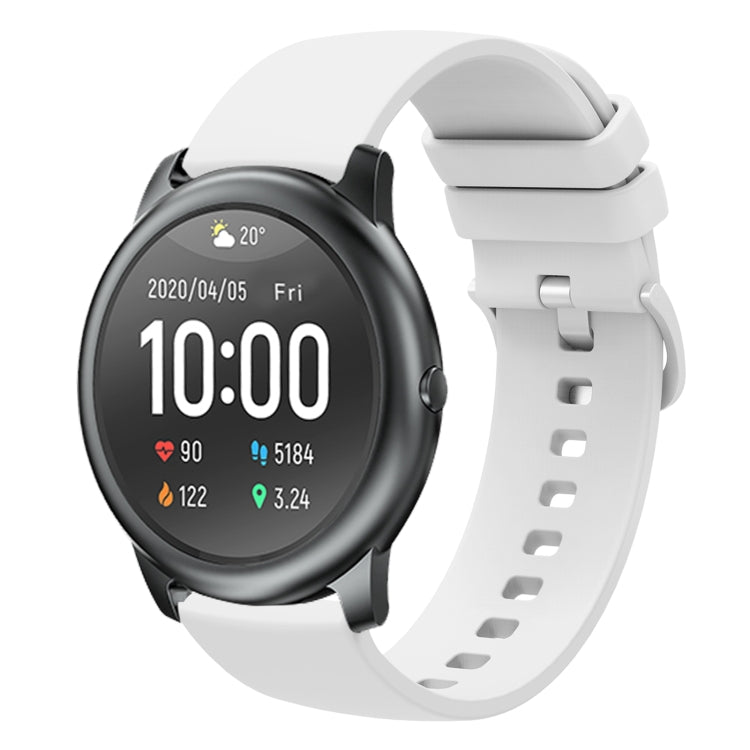 22mm Solid Color Soft Silicone Watch Band, For Xiaomi Haylou GST LS09B, For Xiaomi Haylou RT LS05S