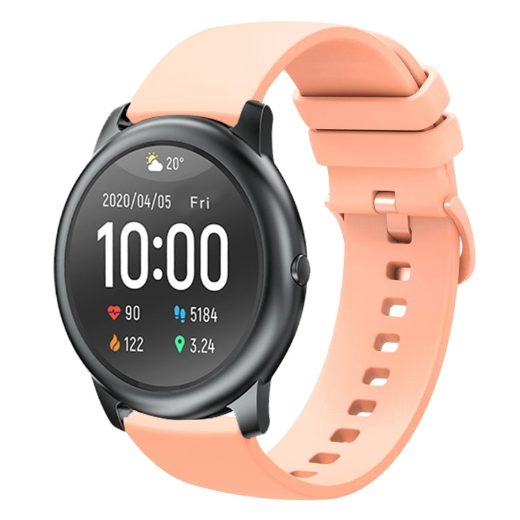 22mm Solid Color Soft Silicone Watch Band, For Xiaomi Haylou GST LS09B, For Xiaomi Haylou RT LS05S