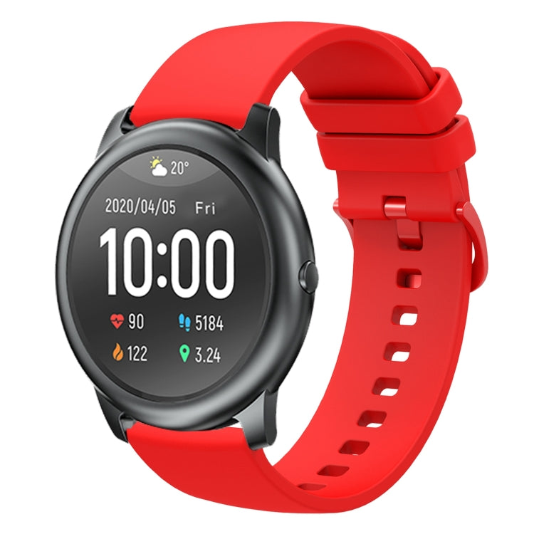 22mm Solid Color Soft Silicone Watch Band, For Xiaomi Haylou GST LS09B, For Xiaomi Haylou RT LS05S