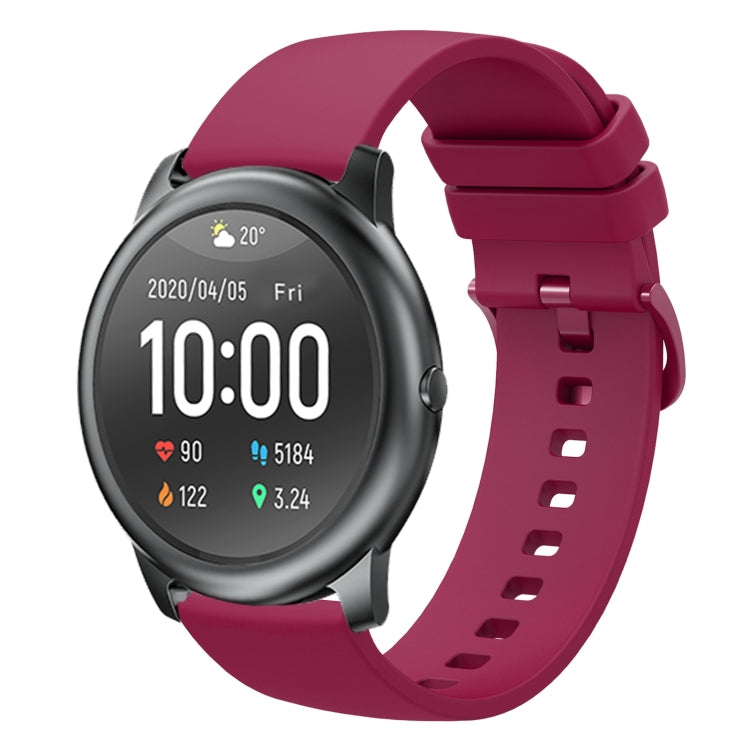22mm Solid Color Soft Silicone Watch Band, For Xiaomi Haylou GST LS09B, For Xiaomi Haylou RT LS05S