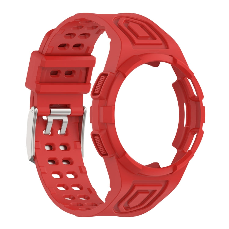 Armor Integrated TPU Double-Pin Buckle Smart Watch Band, For Samsung Galaxy Watch4 44mm