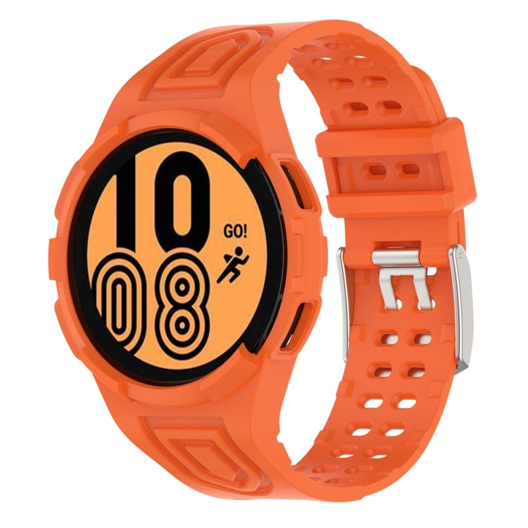 Armor Integrated TPU Double-Pin Buckle Smart Watch Band, For Samsung Galaxy Watch4 44mm