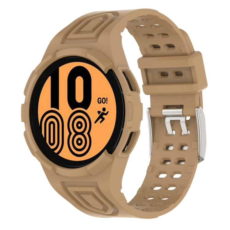Armor Integrated TPU Double-Pin Buckle Smart Watch Band, For Samsung Galaxy Watch4 44mm