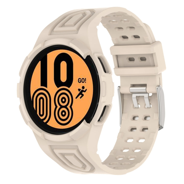 Armor Integrated TPU Double-Pin Buckle Smart Watch Band, For Samsung Galaxy Watch4 44mm
