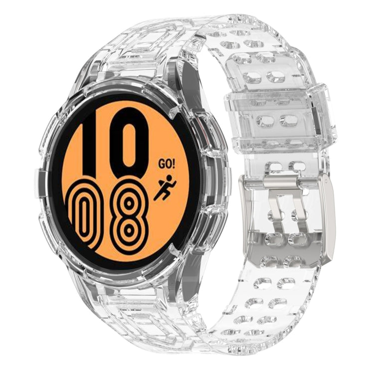 Armor Integrated TPU Double-Pin Buckle Smart Watch Band, For Samsung Galaxy Watch4 44mm