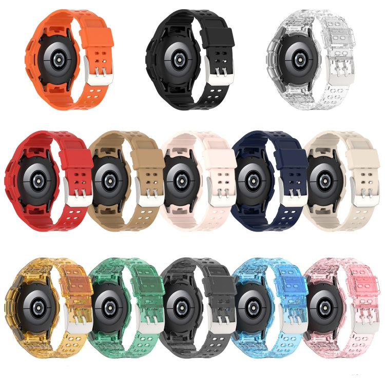 Armor Integrated TPU Double-Pin Buckle Smart Watch Band, For Samsung Galaxy Watch4 44mm