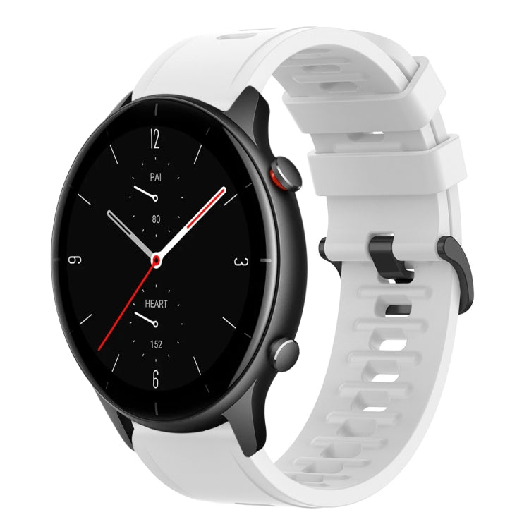 22mm Solid Color Soft Silicone Watch Band, For Amazfit GTR 2e, For Amazfit GTR 2