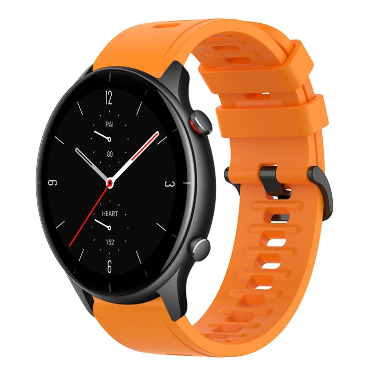 22mm Solid Color Soft Silicone Watch Band, For Amazfit GTR 2e, For Amazfit GTR 2