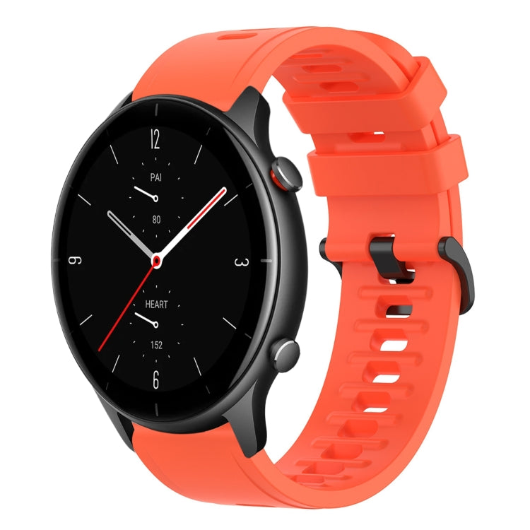 22mm Solid Color Soft Silicone Watch Band, For Amazfit GTR 2e, For Amazfit GTR 2