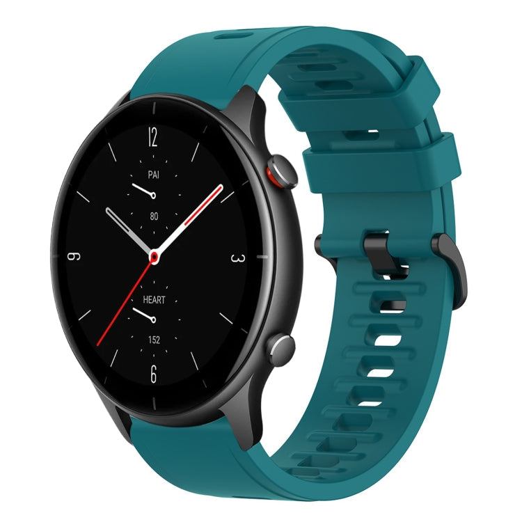 22mm Solid Color Soft Silicone Watch Band, For Amazfit GTR 2e, For Amazfit GTR 2