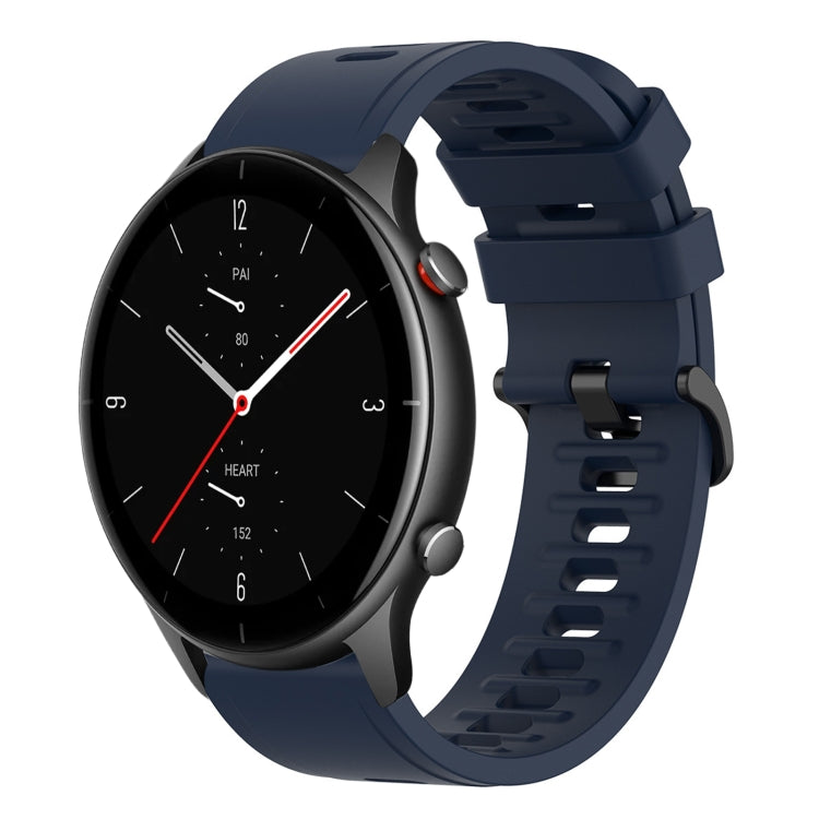 22mm Solid Color Soft Silicone Watch Band, For Amazfit GTR 2e, For Amazfit GTR 2