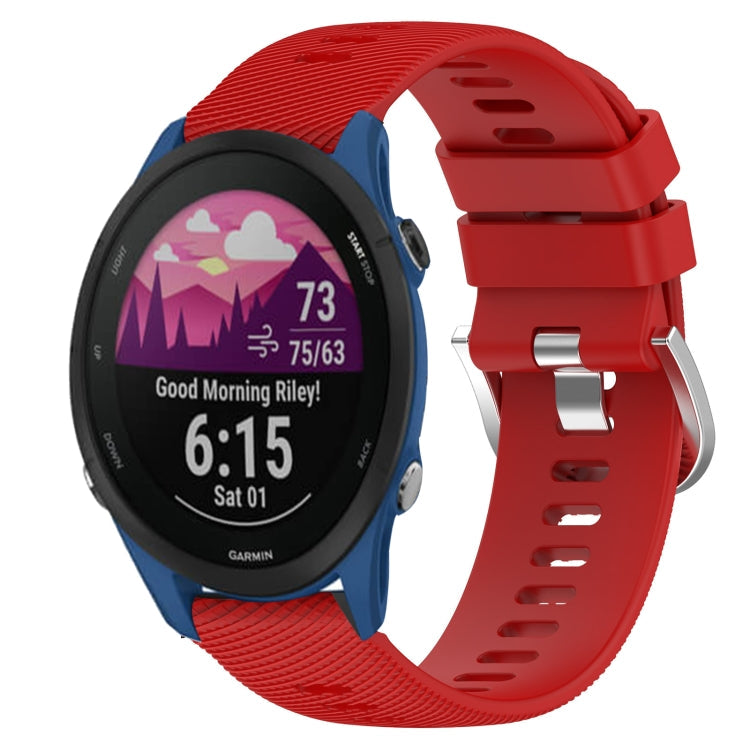18mm Solid Color Silicone Watch Band, For Garmin Forerunner 255S, For Garmin Venu 2S