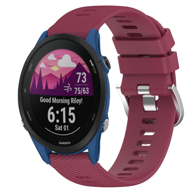18mm Solid Color Silicone Watch Band, For Garmin Forerunner 255S, For Garmin Venu 2S