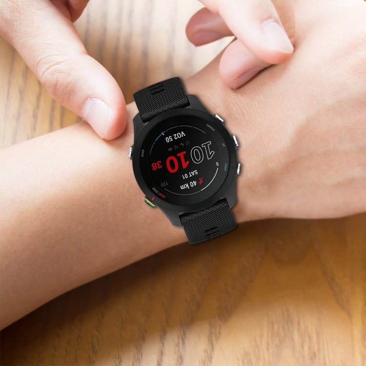 18mm Solid Color Silicone Watch Band, For Garmin Forerunner 255S, For Garmin Venu 2S
