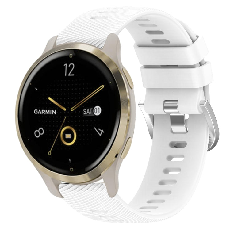 18mm Solid Color Silicone Watch Band, For Garmin Forerunner 255S, For Garmin Venu 2S