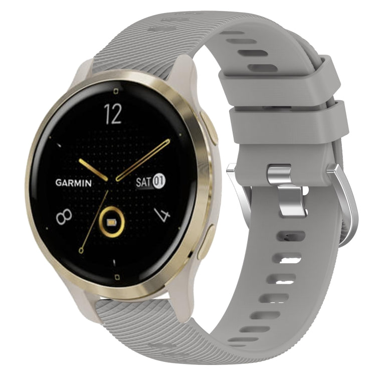 18mm Solid Color Silicone Watch Band, For Garmin Forerunner 255S, For Garmin Venu 2S
