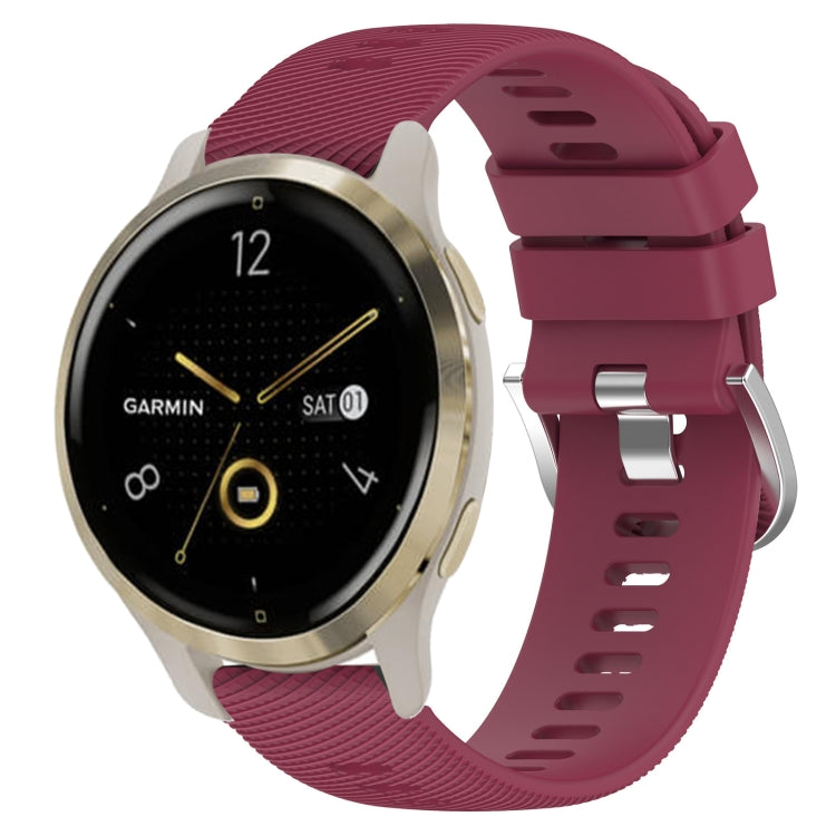 18mm Solid Color Silicone Watch Band, For Garmin Forerunner 255S, For Garmin Venu 2S