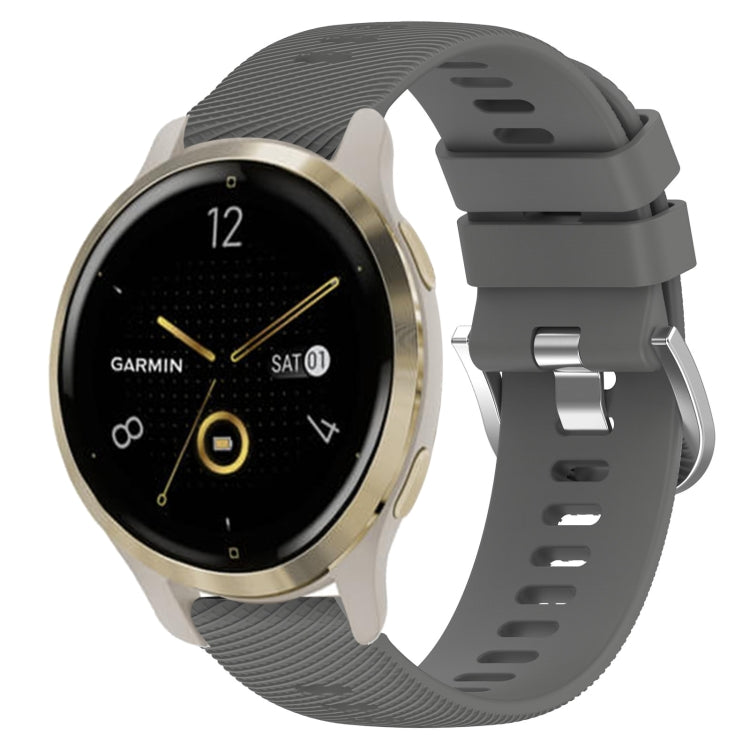 18mm Solid Color Silicone Watch Band, For Garmin Forerunner 255S, For Garmin Venu 2S