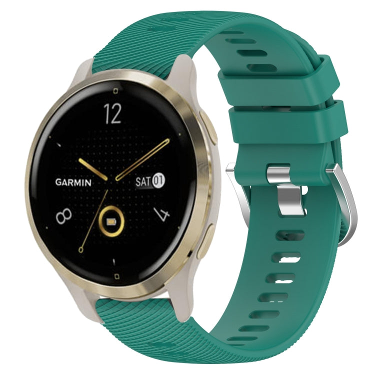 18mm Solid Color Silicone Watch Band, For Garmin Forerunner 255S, For Garmin Venu 2S