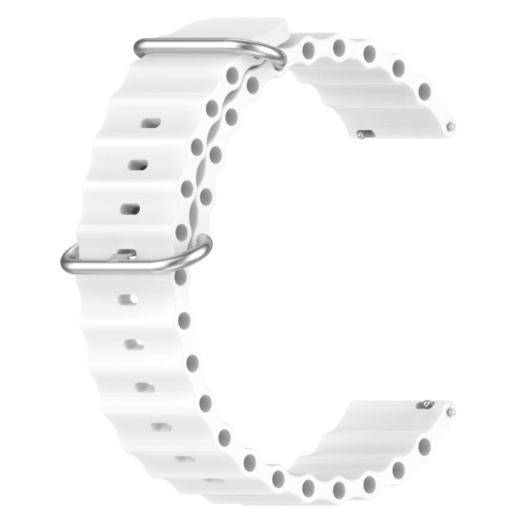 22mm Ocean Style Silicone Solid Color Watch Band, For Huawei Watch GT Runner, For Huawei Watch 3